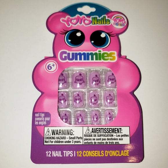 🎁Stocking Stuffer🎄-NIB (3) Sets Of Kid's Yoyo Nails (12) Pieces - Picture 3 of 5